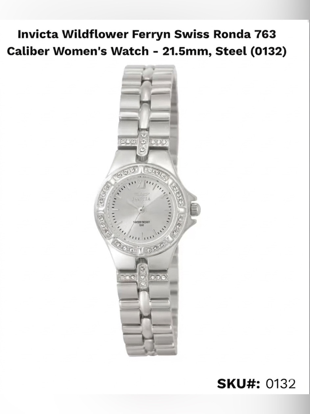 Invicta Wildflower Ferryn Swiss Ronda 763 Caliber Women's Watch - 21.5mm (0132)